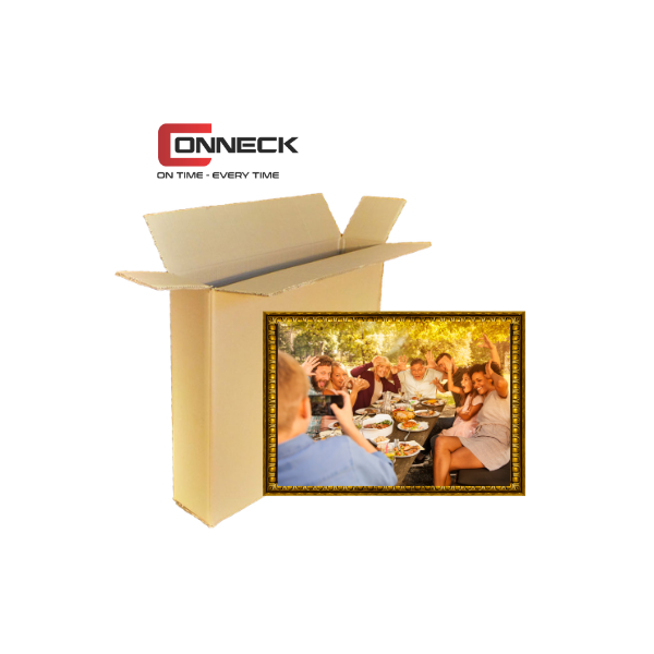 Picture Frame Box Portrait Box Picture Box Artwork Moving Box by Conneck Transport for safe artwork and frame packing
